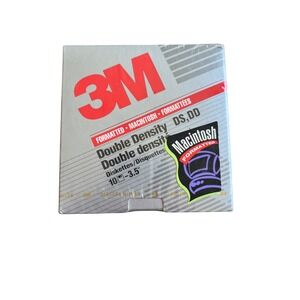 3M Macintosh Double Density 3.5 Inch Floppy Disks DS DD Formatted 10 Pack